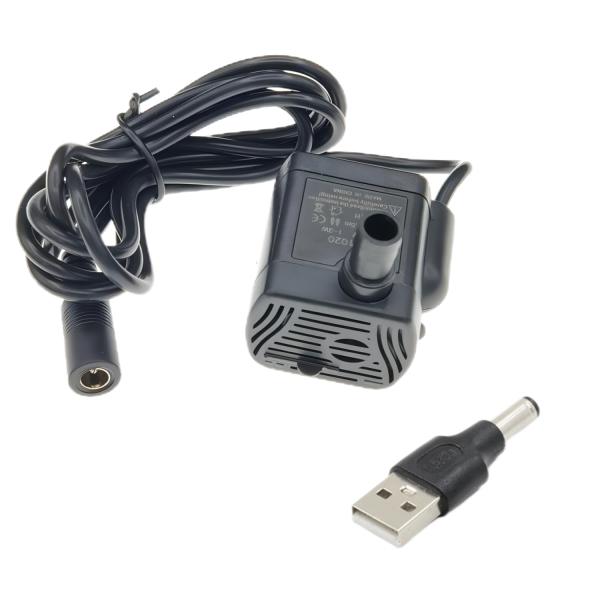 水中ポンプ 小型 水槽用 ミニ 排水ポンプ 池 USB給電 DC給電 5.5-12V 潜水 静音 揚...