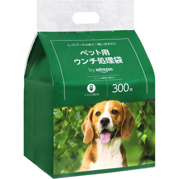 犬用 ウンチ処理袋 無香料 300枚  トイレに流せる  Wag