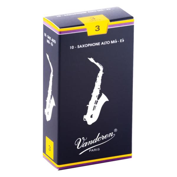 バンドーレン アルトサクソフォンリード トラディショナル 硬さ:3  10枚入り