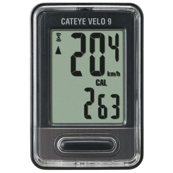 キャットアイ CAT EYE  サイクルコンピューター VELO9 ブラック CC-VL820 スピ...