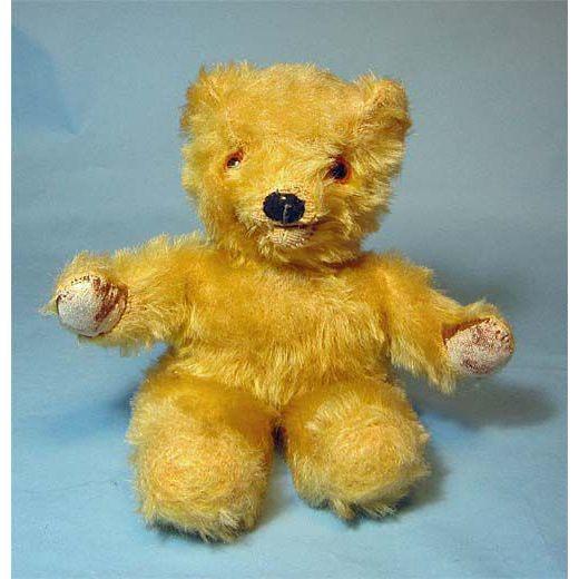 少しお求めやすい価格にしました。テディベア イギリス　アンティークベア 60年代 メーカー不明の仕掛...