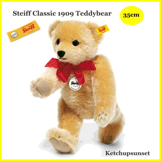 シュタイフ テディベア 1909 レプリカ　ブロンド Steiff Teddybear 1909 R...