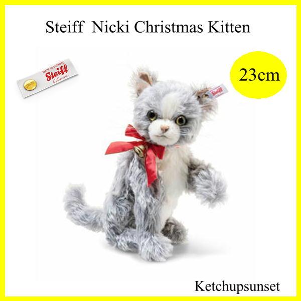 シュタイフ テディベア　Nicki Christmas Kitten   2023年世界限定　ねこの...