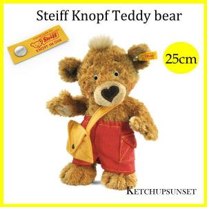 シュタイフ テディベア クノップ　テディベア 25cm steiff Steiff Knopf Teddy bear ぬいぐるみ　くまのぬいぐるみ　ぬいぐるみ｜teddy