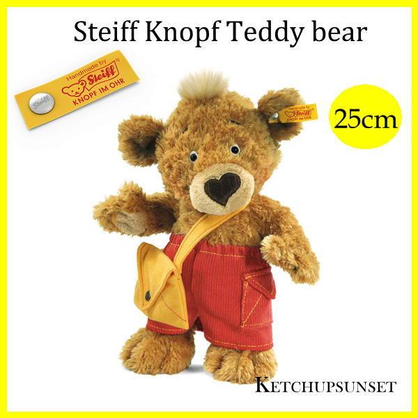 シュタイフ テディベア クノップ　テディベア 25cm steiff Steiff Knopf Te...