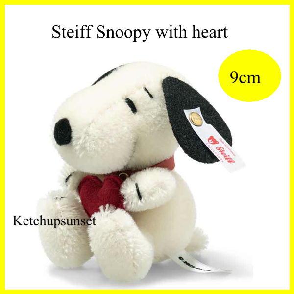 スヌーピー　シュタイフ テディベア Steiff Snoopy with heart   2025年...
