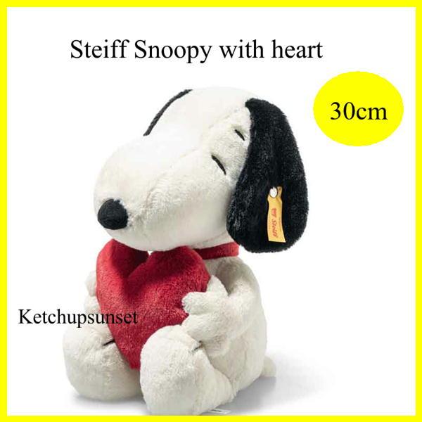 ぬいぐるみ　スヌーピー シュタイフ テディベア  Steiff Snoopy with heart ...