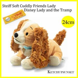 シュタイフ　テディベア わんわん物語　レディ ソフトカドリーフレンズ　Steiff Lady Soft Cuddly Friends　ディズニー　レディのぬいぐるみ｜teddy