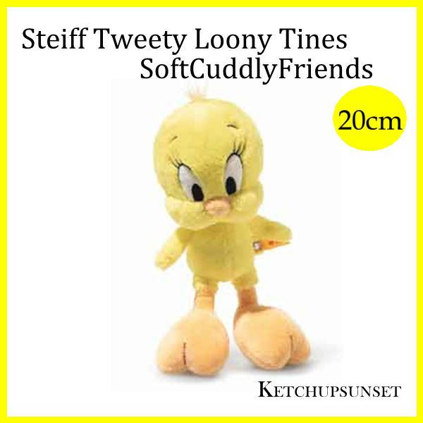 シュタイフ  テディベア Steiff Tweety Loony Tines SoftCuddlyF...