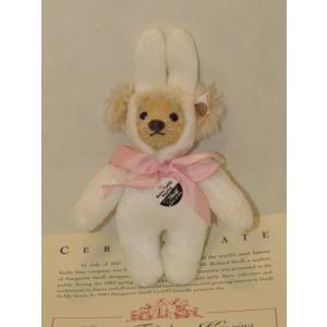Steiff（シュタイフ） モヘア ミニテディベア キーリング ブロンド