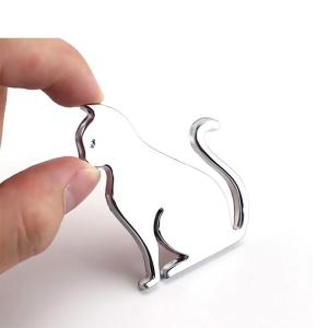 エンブレム 猫 犬 金属 プレート 車用ステッ...の詳細画像2