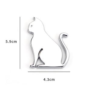 エンブレム 猫 犬 金属 プレート 車用ステッ...の詳細画像5