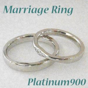 結婚指輪　プラチナリング　ダイヤモンド0.05ct 女性11〜18号,男性15〜21号｜tedukurisenka