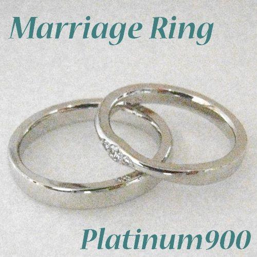 結婚指輪　プラチナリング　ダイヤモンド0.05ct 女性11〜18号,男性15〜21号