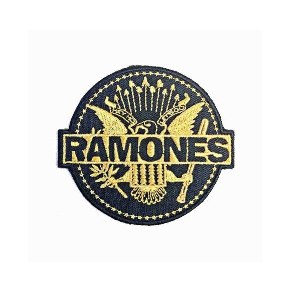 Ramones アイロンパッチ／ワッペン ラモーンズ Gold Seal