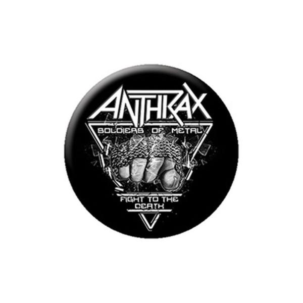 Anthrax 缶バッジ アンスラックス Fistful Of Metal