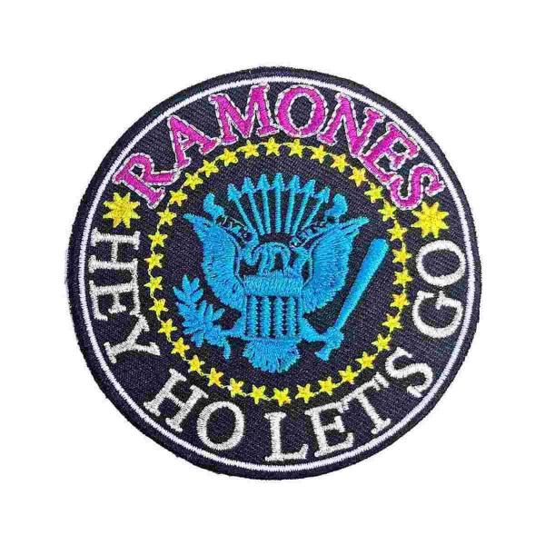 Ramones アイロンパッチ／ワッペン ラモーンズ Hey Ho Seal