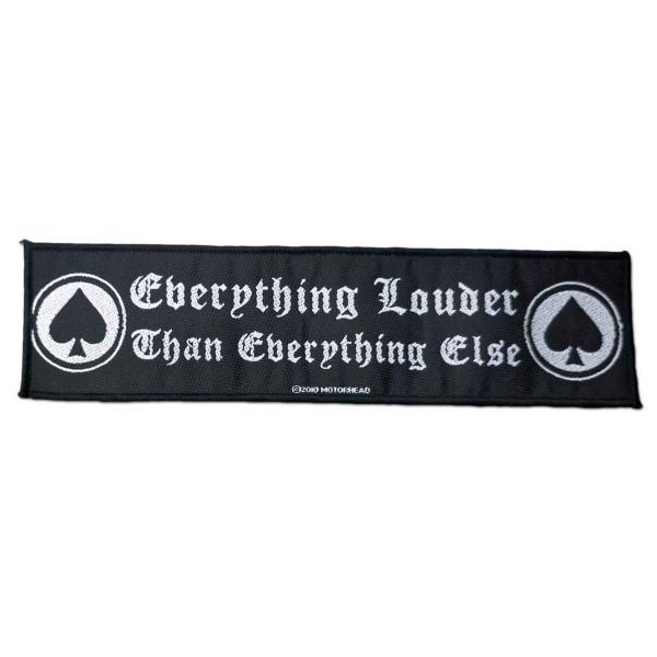 Motorhead パッチ／ワッペン モーターヘッド Everything Louder Strip