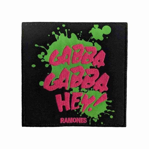 Ramones アイロンパッチ／ワッペン ラモーンズ Gabba Gabba Hey
