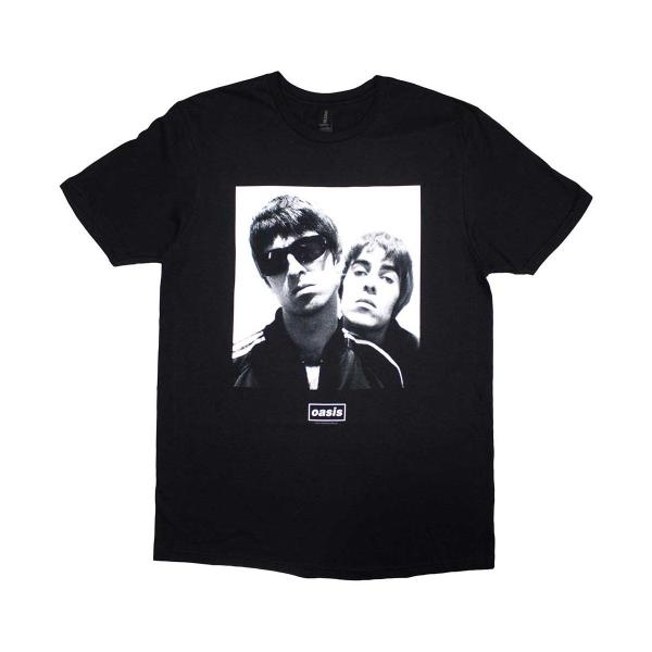 Oasis バンドTシャツ オアシス Noel &amp; Liam Square Photo BLACK ...