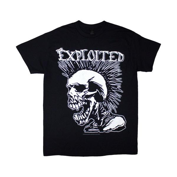 The Exploited バンドTシャツ ジ・エクスプロイテッド Mohican Skull L