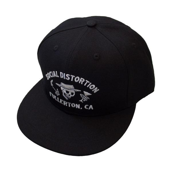 Social Distortion フラットビルスナップバックキャップ ソーシャル・ディストーション...