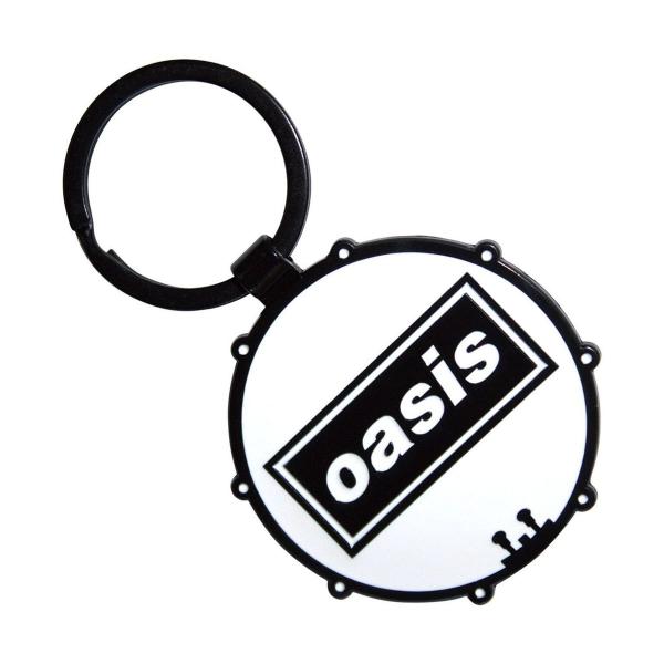 Oasis メタルキーリング キーホルダー オアシス Decca Logo Drum Double-...