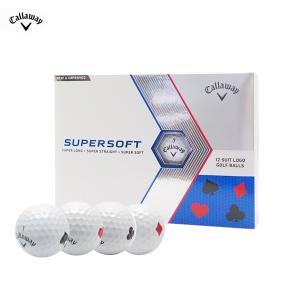 キャロウェイ スーパーソフト スイート トランプ柄 Supersoft Suits ゴルフボール 1ダース USモデル 爆買