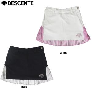 DESCENTE GOLF デサントゴルフ ウール混 ニットスカート レッド