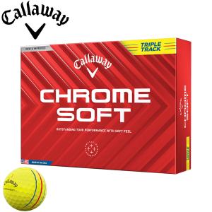 キャロウェイ クロム ソフト トリプル・トラック イエローボール 2024 イエロー 1ダース 日本正規品 Callaway CHROME SOFT TRIPLE TRACK Yellow｜teeolive