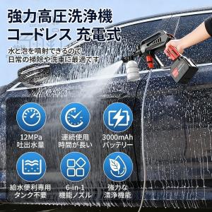 高圧洗浄機 12MPa 6in1 コードレス ...の詳細画像2