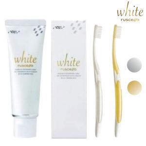 ジーシー ルシェロ ホワイト 歯磨きペースト+W-10歯ブラシ1本セット／GC｜teeth-teeth-market