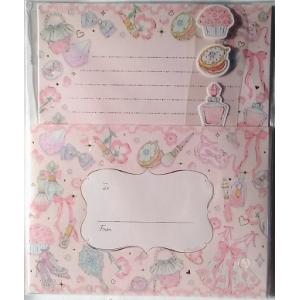 たけいみき　手紙セット　レターセット　フェミニンコスメ　可愛い　封筒　便箋