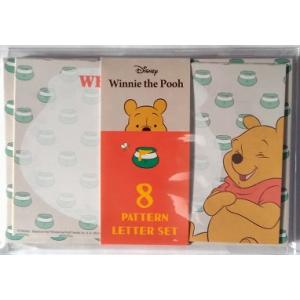 くまのプーさん　手紙セット　8柄レターセット　Ａ　ディズニー　可愛い　封筒　便箋