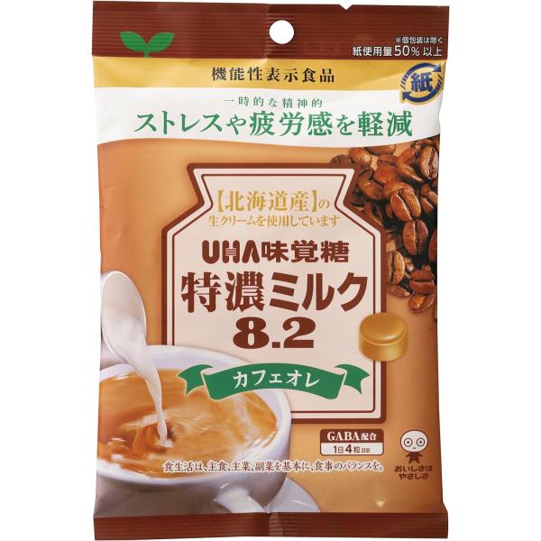 味覚糖 機能性表示食品 特濃ミルク8.2カフェオレ 93g×6袋