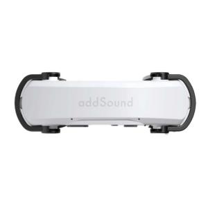addSound アドサウンド 4571429225016 AS-01-W ヘルメット装着型振動スピーカー ホワイト 骨伝導 Bluetooth ワ