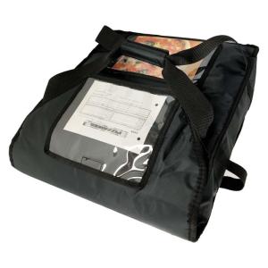 ピザバッグ ブラック 黒  ハンドル付 縦47cm 横42cm 高さ14cm 宅配デリバリー用 ピザポーチ お寿司 お弁当配達にも最適 宅配バッグ 保温バッグ