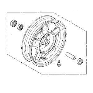 ホンダ（HONDA） ホイールサブASSY.,フロントGYRO Canopy等 ジャイロ