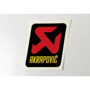 【 定形外 】4538792534473  AKRAPOVIC アクラポビッチ   AKRAPOVIC アルミ耐熱ステッカー 縦 75mmx70mm   ドレスアップパーツ   代引不可