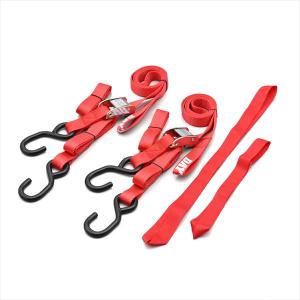 サブベルトx2pc ＆タイダウンベルト4本セット（バイク運搬ベルト荷