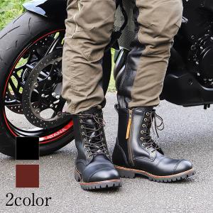 DEGNER エンジニア ブーツ 靴 バイク メンズ 本革 堅牢 HS-B12