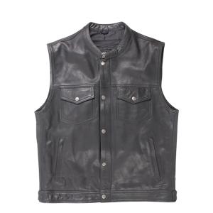 DEGNER（デグナー） V-17 レザーベスト ブラック : 八百万堂 - 通販
