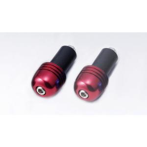 KIJIMA キジマ 4934154114817 204-1341 バーエンド　アルミ　ビッグヘッド　レッド　2個セット