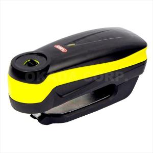 ABUS アブス ディスクロック イエロー セキュリティレベル13 ABUS アブス アラームディスクロック Detecto 7000 RS1 LOGO YELLOW