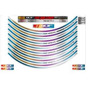 4580394163155  エムディーエフ MDF   リムステッカー 文字有　チタニウムリムストライプ　６ｍｍ　１７インチ  P057-6768    ステッカー/｜八百万堂