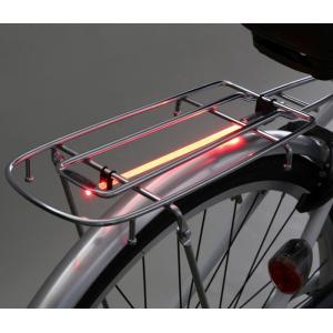 昭和インダストリーズ  自転車キャリア装着用ライト LR-01 ラスターロッド 付属のシリコンバンドで簡単装着  リアキャリア装着用のライト