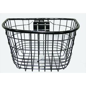 4973291483257 子供/小径用ワイヤー前カゴ 20-24型用 ブラック 金具付 フロントバ...
