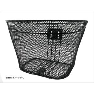 アサヒサイクル 自転車用 D型メッシュ特大前カゴ ブラック : サイクル
