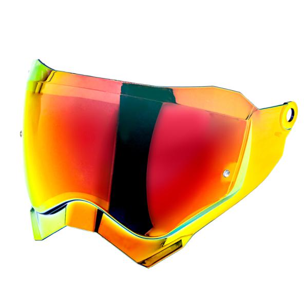 THH ピンロックシート対応　シールド レッド ミラー 　TX-27/TX-28用