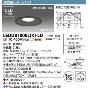 TOSHIBA（東芝） LEDD87002L(K)-LD『LEDD87002LK-LD』LEDダウン
